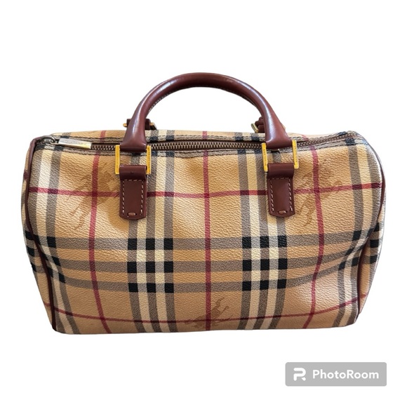 Burberry Handbags - Authentic Burberry London Haymarket Boston Bag